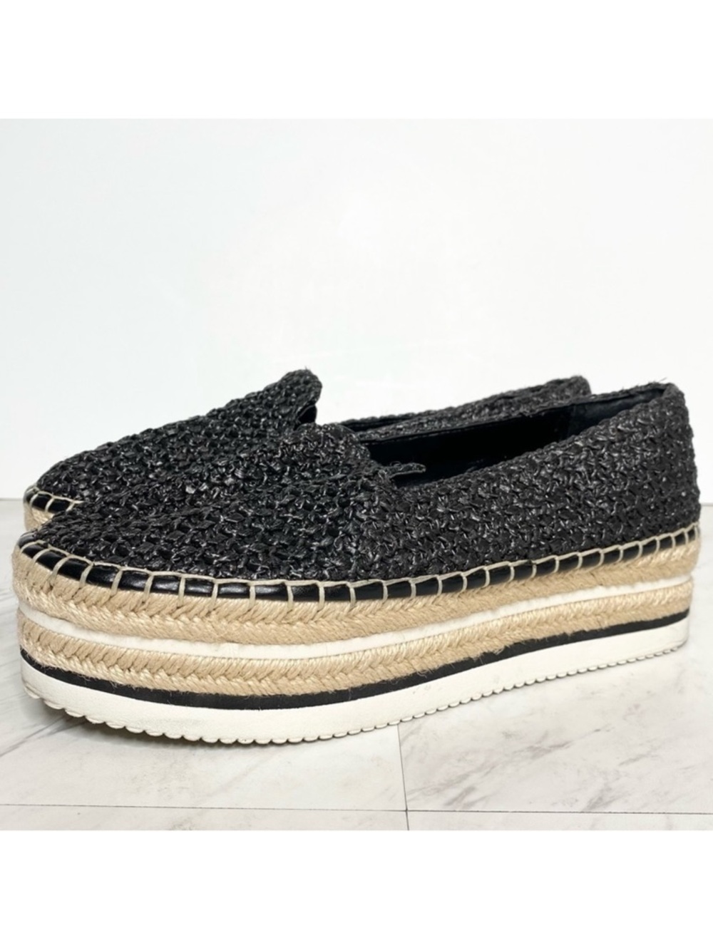 Vince Camuto Kameisha Espadrille Platform Slip On Shoe 9M
